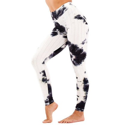 Booty Enhancing Tie-dye Print Workout Pants Gym Fitness Leggings High Waist Seamless Leggins Jogging Trousers Training Wear-3