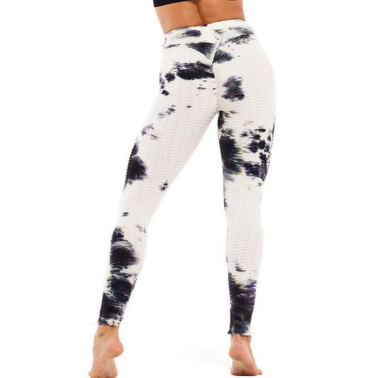 Booty Enhancing Tie-dye Print Workout Pants Gym Fitness Leggings High Waist Seamless Leggins Jogging Trousers Training Wear-0