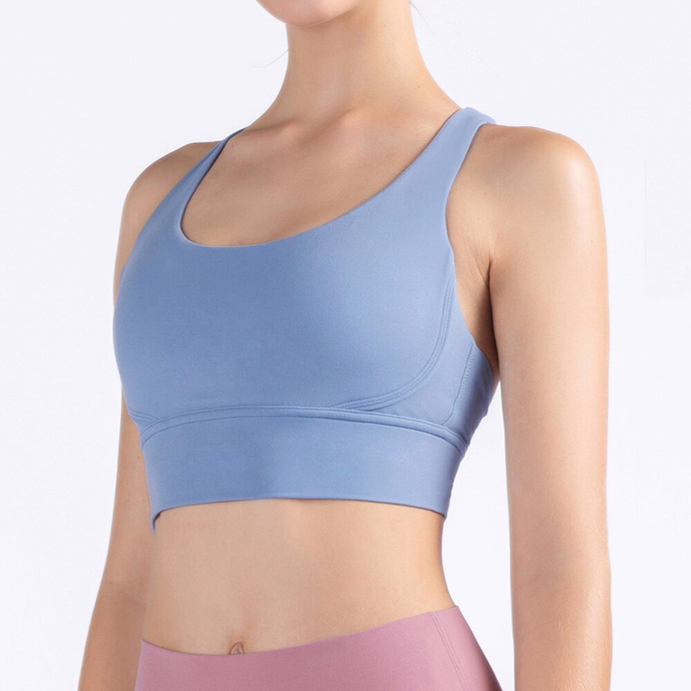 Seamless High Elastic Gym Bra For Women Sports Fitness Workout Tank Crop Top Jogging Running Energy Active Wear Gym Clothing-11