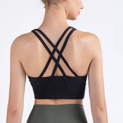 Seamless High Elastic Gym Bra For Women Sports Fitness Workout Tank Crop Top Jogging Running Energy Active Wear Gym Clothing-9