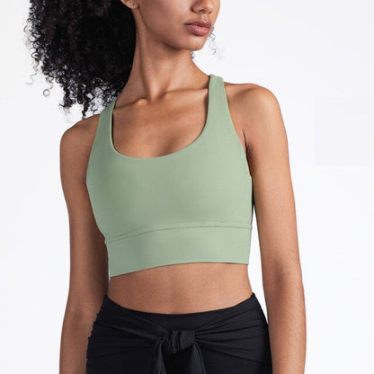 Seamless High Elastic Gym Bra For Women Sports Fitness Workout Tank Crop Top Jogging Running Energy Active Wear Gym Clothing-12